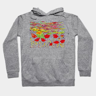 Poppies Tiled Hoodie